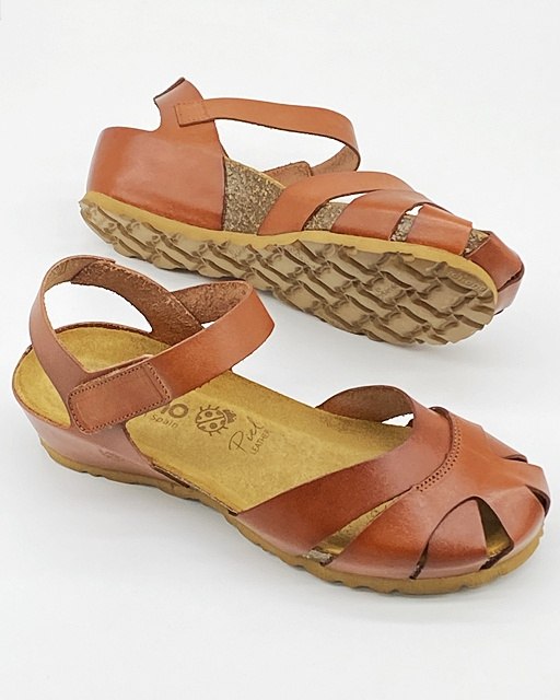 Sandały Yokono Monaco-186 brąz, wąska stopa, mała tęgość F